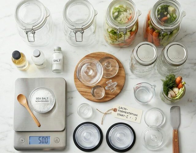 Matériel de lacto-fermentation : Le guide des bocaux, poids et barboteurs