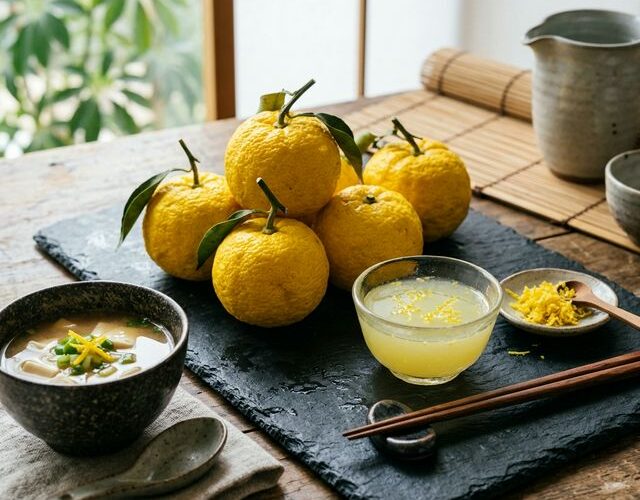 Le Yuzu (Citrus junos) : L’art de l’extraction et son utilisation en cuisine
